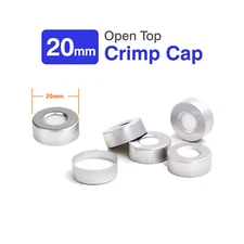 Simpure 500pcs 20mm Aluminum Crimp Seal Caps for 6ml 10ml 20ml Headspace Vials