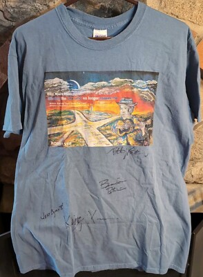 Blue Moon Blues T Shirt Large L Robby Vee Autographed Jeff Bjork King X Branden