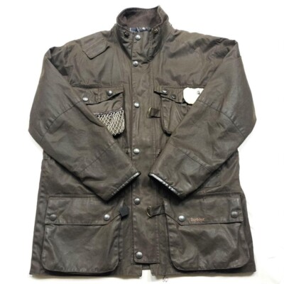 Barbour duracotton dry fly Oiled Jacket olive cotton size L  