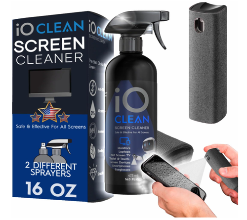Screen Cleaner Spray (16oz)– Best Large Cleaning Kit for TV,Phone,Laptop,LED,LCD