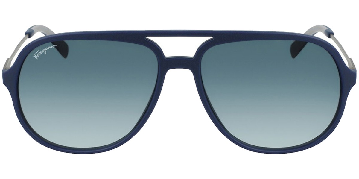 Salvatore Ferragamo Men's Navigator Sunglasses w/ Gradient