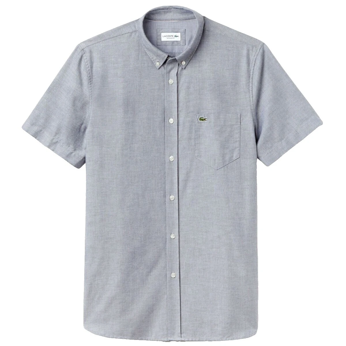 Manga corta de algodón Lacoste Informal Con Botones camisas para hombres