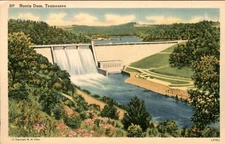 Vintage Postcard Norris Dam, Tennessee
