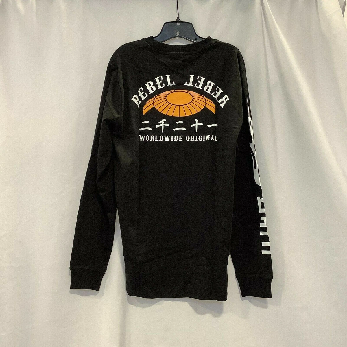 Hugo Boss Mens Dochi Long Sleeve Rebel World Wide Original Black T