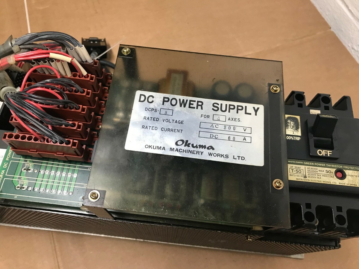 Okuma DCPS-3 DC Power Supply 200V 60A For 3 Axes for sale Okuma DCPS-3 DC Power Supply 200V 60A For 3 Axes for sale
