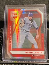 Russell Smith 2021 Elite Extra Prime Numbers B Die Cut #'d/154 - #51 Brewers