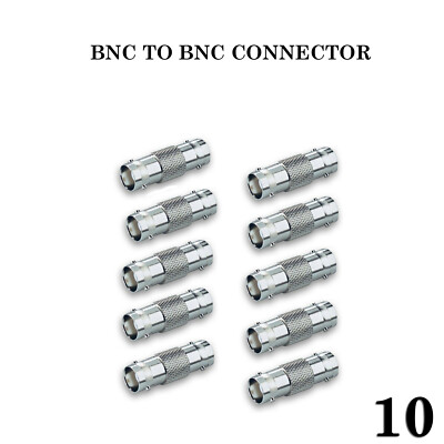 CCTV JOINER BNC KUPPLUNG BUCHSE AUF BUCHSE ADAPTER KAMERA KABEL STECKER 10 STCK.