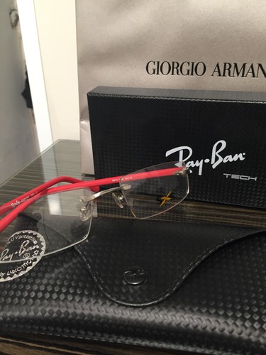 Brand New SXS 5673 Eyeglasses Rx Frame Size 54 Red Ray Ban Authentic Case Women - Picture 4 of 9