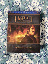 The Hobbit: The Motion Picture Trilogy (Extended Edition) (Blu-ray, 9-Discs) NEW