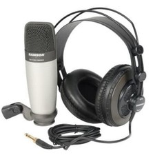 SAMSON C01/SR850 home studio bundle microfono + cuffie per registrazione NUOVO