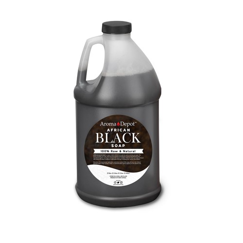 Raw African Black Soap Liquid Soap Natural Pure Bath Hair Face Wash Wholesale - Picture 41 of 47