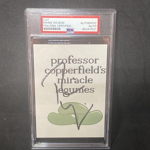 RAINN WILSON AUTOGRAFO FIRMATO LABBED The Office Miracle Legumes Seed Pack PSA