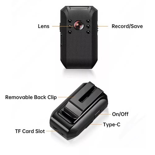 Mini Body Camera 1080P Portable Night Vision Police Cam Video Recorder DVR AUS - Picture 11 of 14