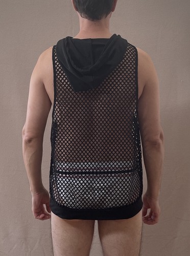 Camiseta sin mangas Manfinity para hombre negra talla L sin mangas con capucha musculosa - Imagen 4 de 17