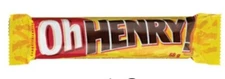 20 Bars Of OH HENRY Chocolate Candy Bar Hershey Canadian 58g each