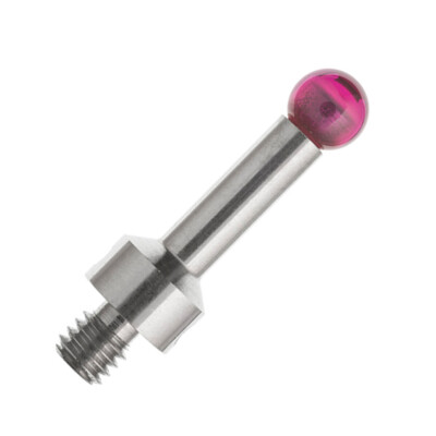 CMM Styli M4 Thread 5.0mm Ruby Ball Stainless Steel Stem L17.5mm for A-5000-7553