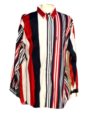 Vintage CHAPS RALPH LAUREN Mens 90s Colorblock Striped