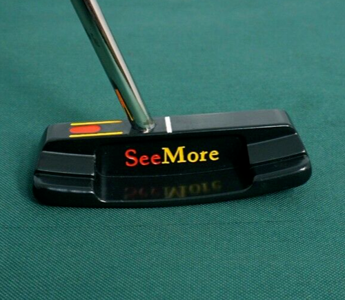 Black Cerakote Seemore M1 07.1288 100% Milled Putter Steel Shaft 87cm Length - Picture 3 of 7