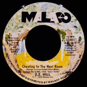Details About Z Z Hill Cheating In The Next Room Near Mint Soul 45 Malaco Mal 2079