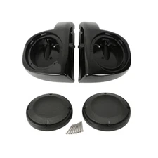 6.5" Lower Vented Fairing Speaker Pods Box &Grills Fit For Harley Touring 14-24