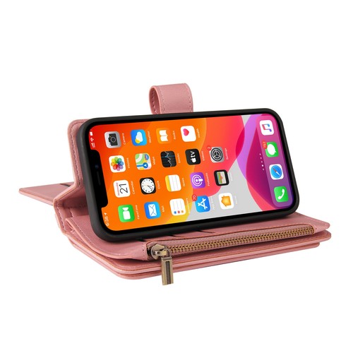Various Models 15 Cards Zipped Multifunction Wrist Wallet PU Leather Case Cover - Picture 4 of 36