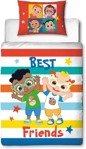 CoComelon Cute Design Reversible Officially Licensed Junior/Toddler Bedding Set - Picture 2 of 7