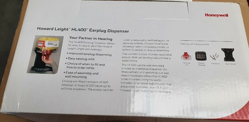 Honeywell HL400 Gehörschutzspender mit 400 Paar Ohrstöpsel Stöpsel MAX - Bild 2 von 4