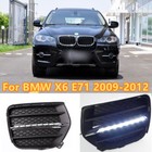 For BMW X6 E71 2009-2012 2010 2011 Front Fog Light Daytime Running DRL Fog Lamp