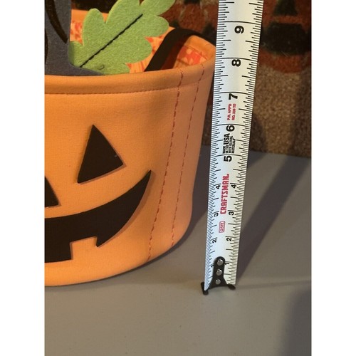 Target Hyde and EEK Fabric Basket Halloween Pumpkin Candy Bowl Orange - Picture 3 of 4