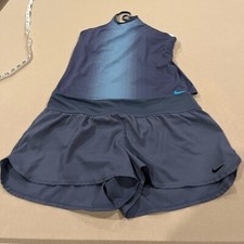 Nike shorts and tank bathing suit athletic set L