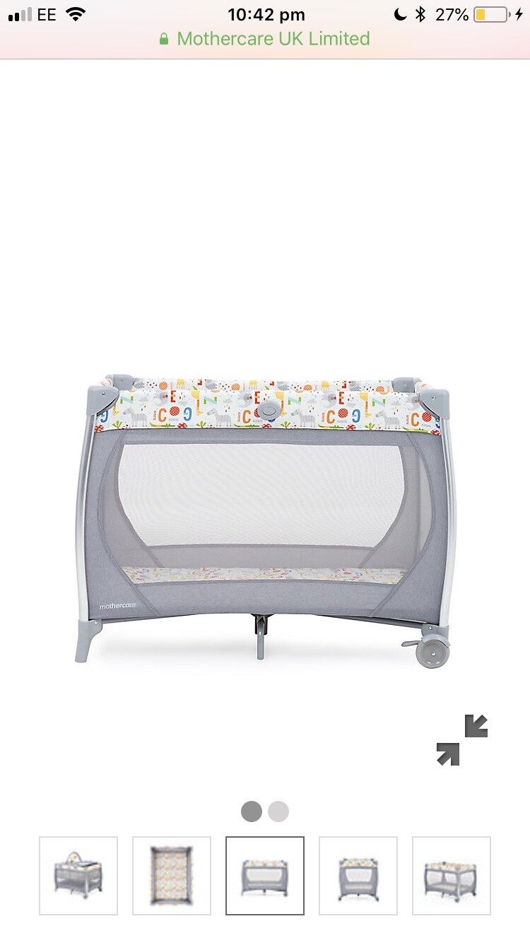 mothercare bassinet travel cot