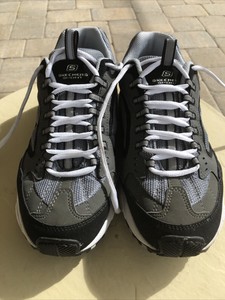 skechers memory foam mens red