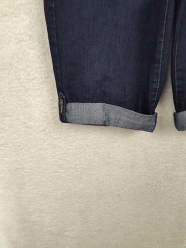 Style Co Women Short 8 Blue Cotton Blend Straight Fit Roll Up Denim Bermuda - Picture 4 of 19