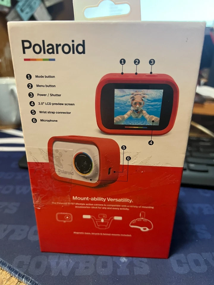 Polaroid iD757-RED Digital/Action Camera 18MP - image 2 of 2