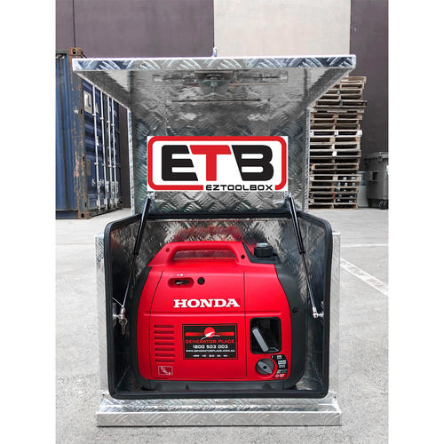 Aluminium Toolbox Caravan Ute Generator Fridge Tool Box 750L x 500W x 550H - Picture 6 of 9