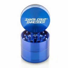 Santa Cruz Shredder BLUE Medium 2 1/8" 4 Piece Grinder, Authentic Shredder