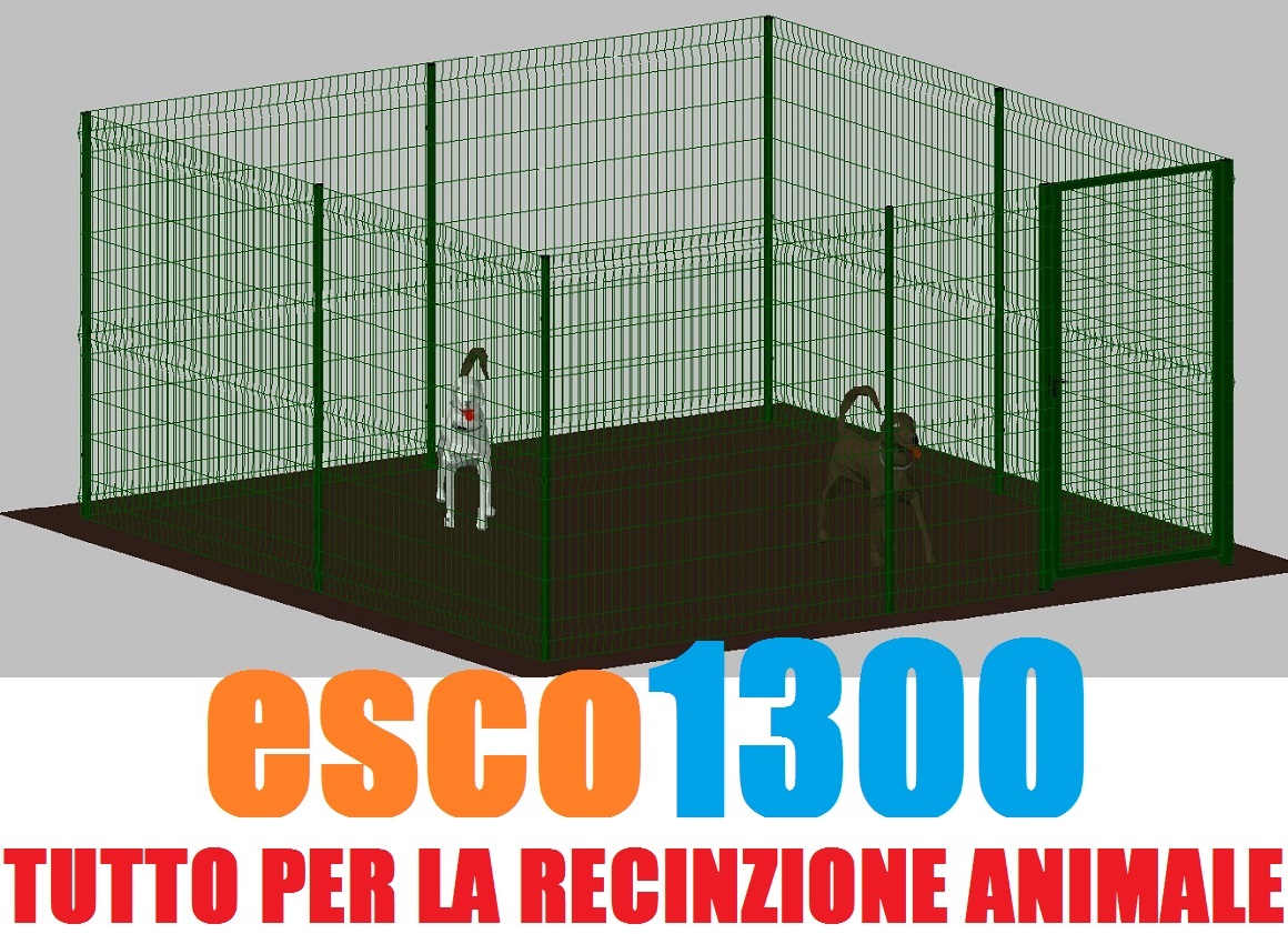 Gabbia Per Cani Esterna Keyroto 3x4.5x2.5m | Recinto Acciaio Zincato Con Tetto | Porta Con Serratura | Per Cani, Conigli, Galline