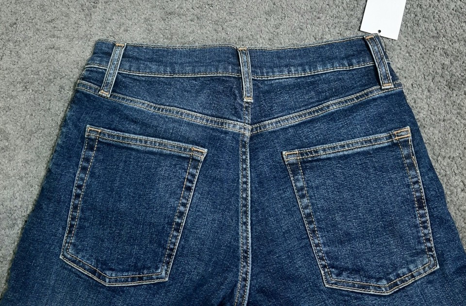 Men's Slim Straight Fit Jeans 28x30 Blue Stretch 5 Pocket Dark Wash