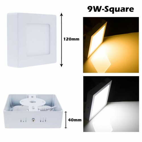 Dimmable 9W 15W 21W Round Square LED Panel Surface Mounted Ceiling Down Light LT - Picture 10 of 14