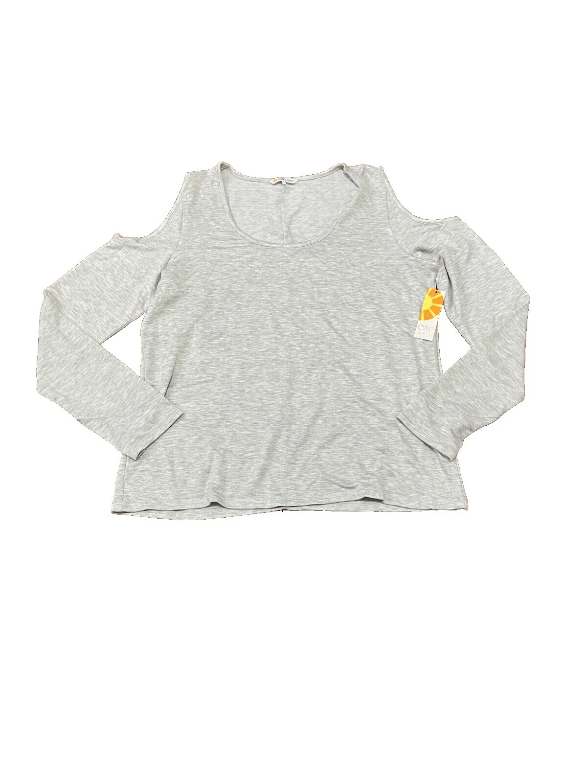 涤纶纯色带图案 C & C 加州上衣女