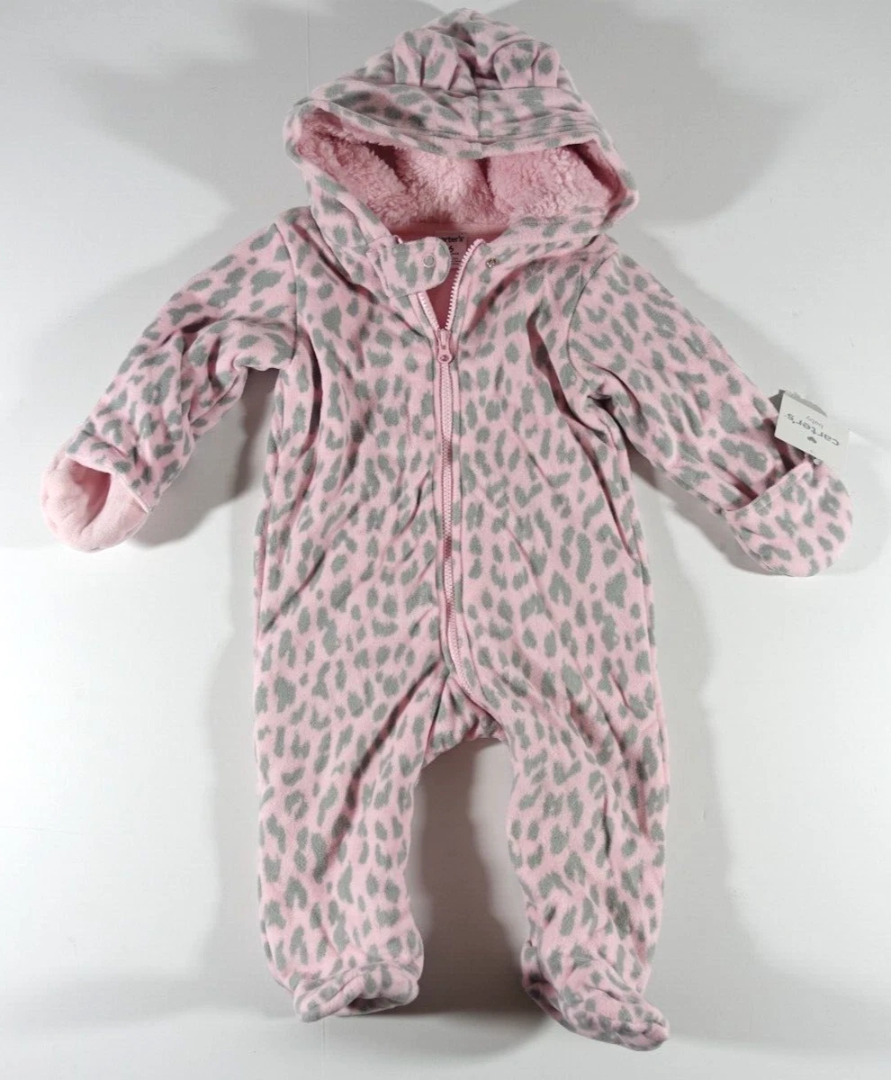Carter's Combinaison De Neige Bébé Garçon 6-9 Mois Bleu Motif Vache Et Lune NEUF