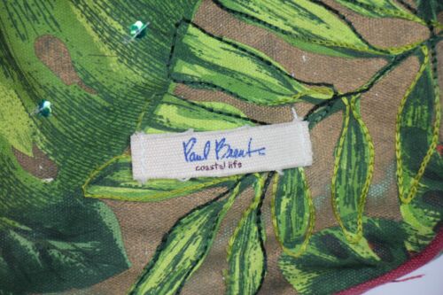 Paul Brent Coastal Life Tasche Handtasche 2 Henkel Schultertasche Hibiskus Perlen Pailletten - Bild 3 von 20