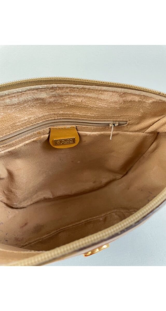 Gucci 1980s GG Monogram Tan Leather Crossbody Bag | eBay Gucci 1980s GG Monogram Tan Leather Crossbody Bag | eBay