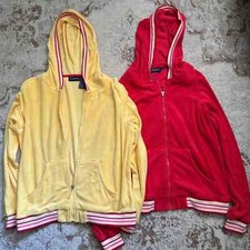 Vintage Track Jackets Womens M (8/10) Full Zip Vintage 80s Juicy Coture Red