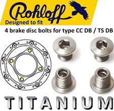 Rohloff Titanium Disc Bolts 4-Bolt OEM 8214 43% Lighter Rear Rotor Screws