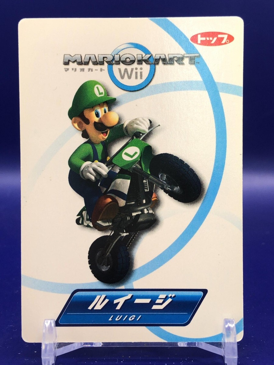 Luigi 2008 Mario Kart Wii Card Top Nintendo Japanese | eBay