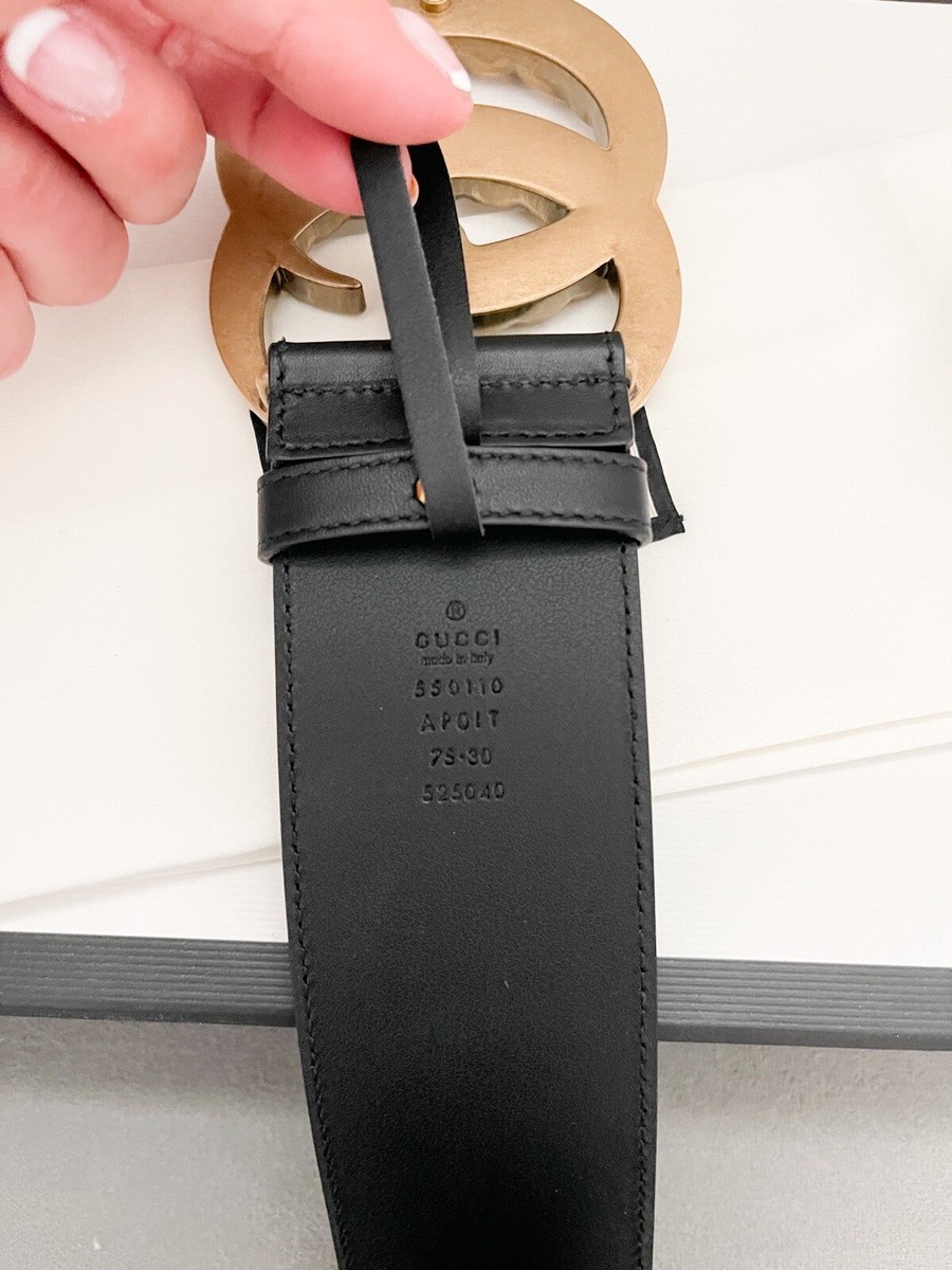 Gucci Extra Wide Calfskin Crystal Double G Waist Belt s-l1200.jpg main image 3