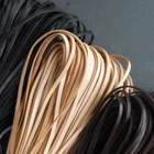 Flat Cow Real Leather Finding Cord String Lace Rope  Natural / Black / Coffee