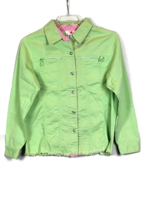 Quacker Factory Women's Green Pant Suit 2 Pc w/ Rhinestones Size Medium   001 - Image 3 of 4