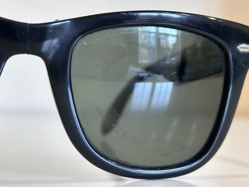 Ray Ban RB 4105 601/58 Square Folding Wayfarer Black Gray Sunglasses 50-22 3P - Picture 5 of 21